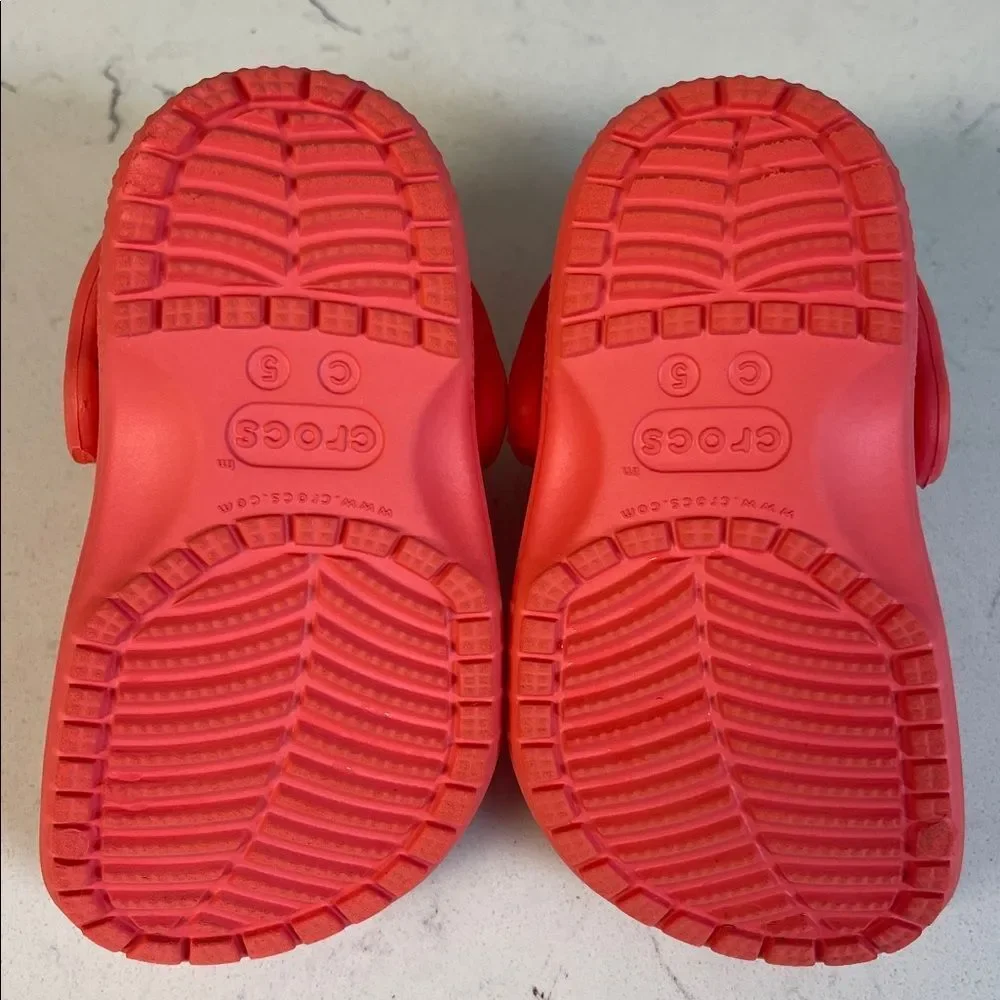 Crocs Toddler Classic Clog Size 5 Coral - Neon Watermelon? Style # 206990
